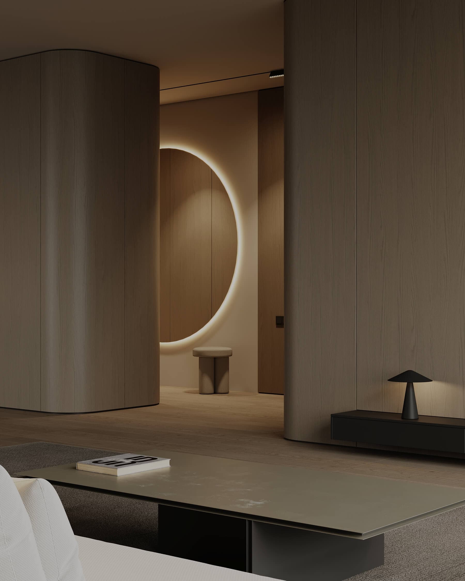Curved wall scene — image 5